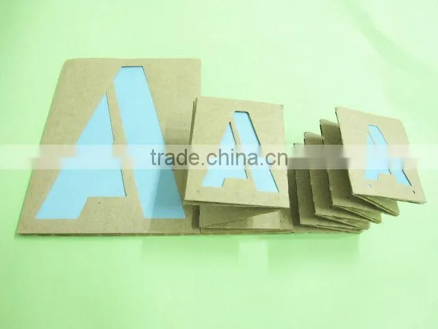 Paper stencil cards,paper stencils,plastic shape stencils