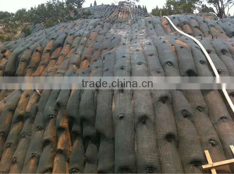greening grass planting grow bag nonwovens / geotextile ecological bag used in slope protection & soil reinforcement