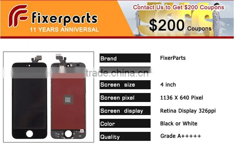 China wholesale low price for iphone 5 lcd digitizer , for iphone 5 screens replacement