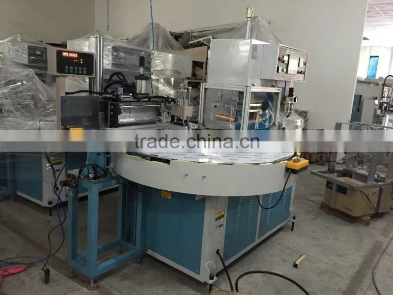 JiaZhao brand JZ-10K-AYR High frequency slipeer shoe upper making machie with one color screen printing function