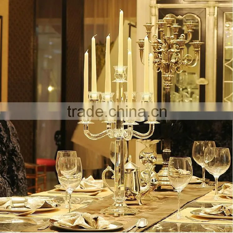 crystal candlestick for home decoration