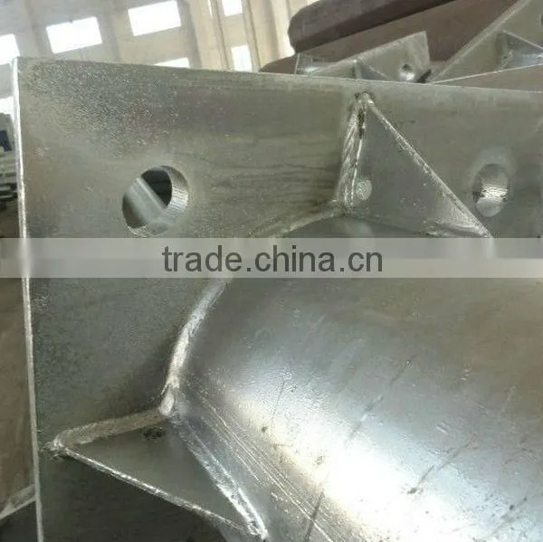 Steel pole for construction support steel pole support