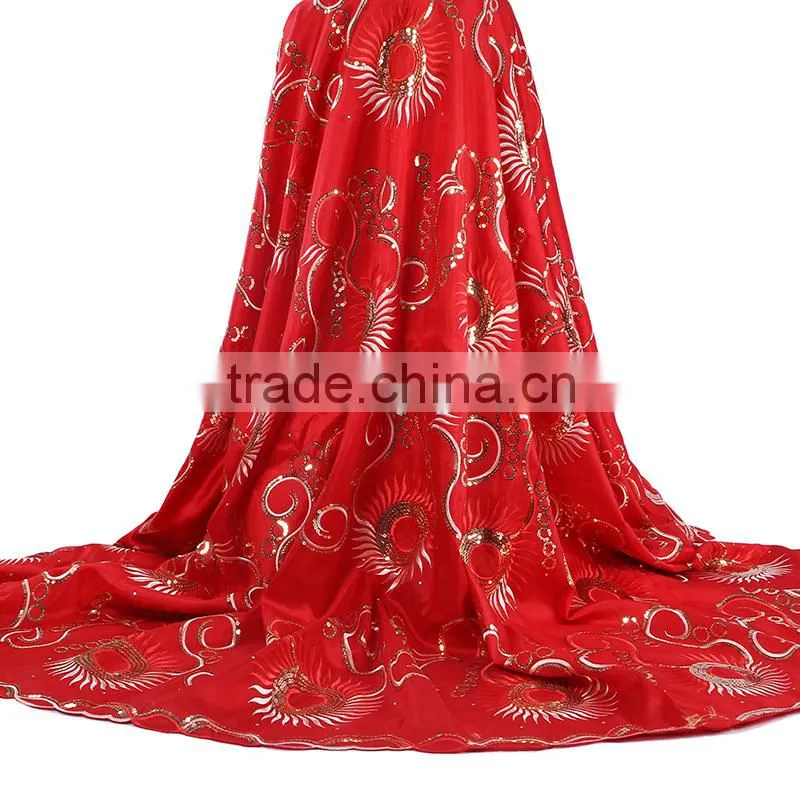 Mitaloo African Embroidery Silk George Fabric MGP1003