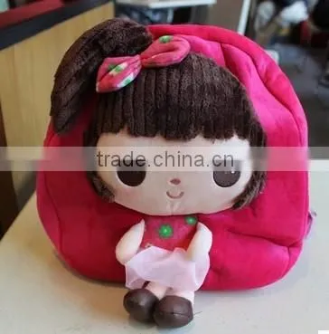 animals plush bag with plush sheep bag