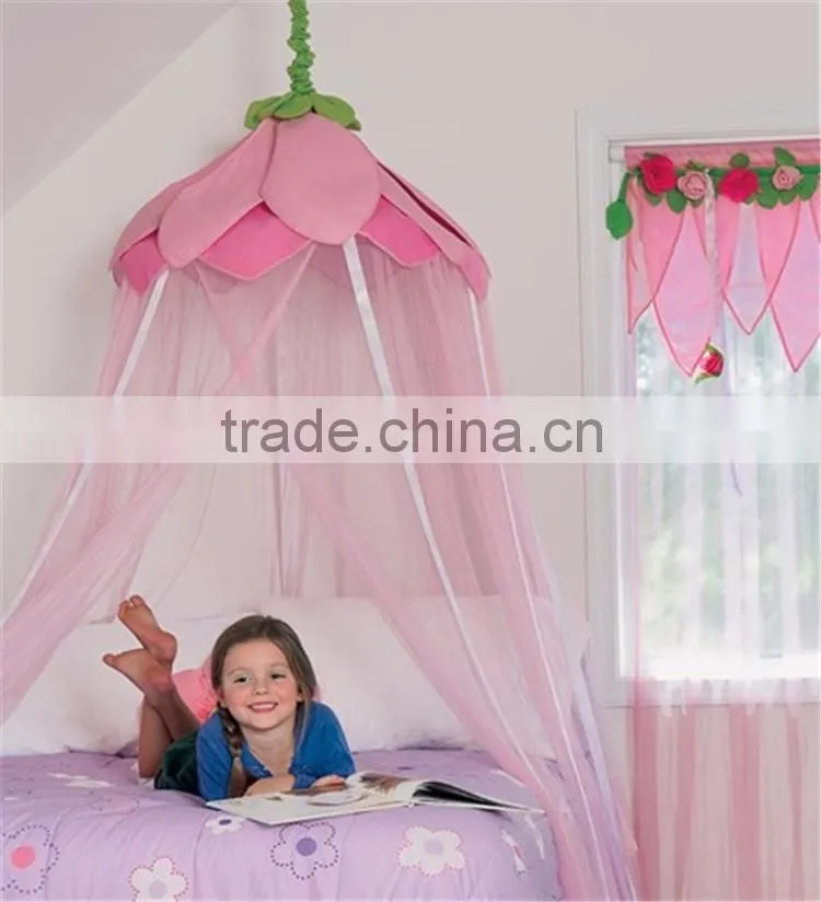 Girls Flower Handing Mosquito Net Bed Foldable Baby Outdoor Mosquito Net Tent