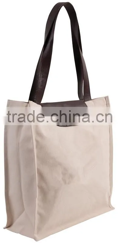 Recycled fashion tote foldable canvas bag