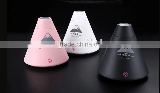 Hot Sale ! Super Volcano Shape Air Humidifier Desktop USB Oil Essential Aroma Diffuser with Multi Colors Night Light