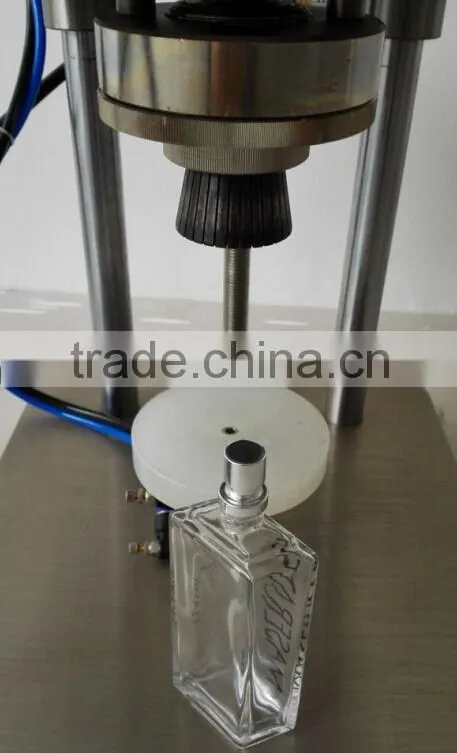 semi auto perfume collaring fitting/pneumatic perfume collaring machine