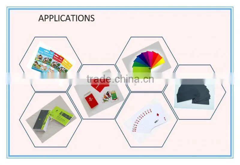 plastic playing card Board paper used for poker cards