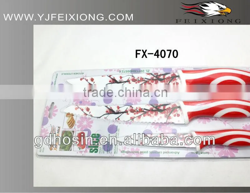 Popular!!! color titanium kitchen knife