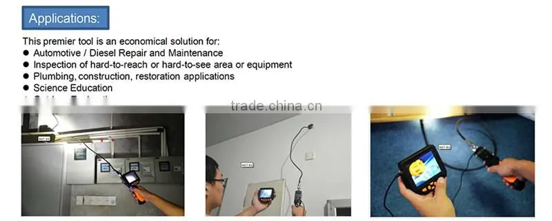 8.2mm wireless rigid inspection camera with 1m cable