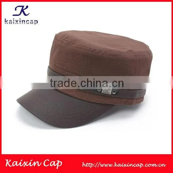 High Quality Military Hat Patterns With Camo Flat Brim Cap