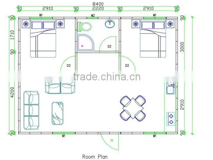 2016 National Patented Modern Foam Cement Panel Prefabricated House
