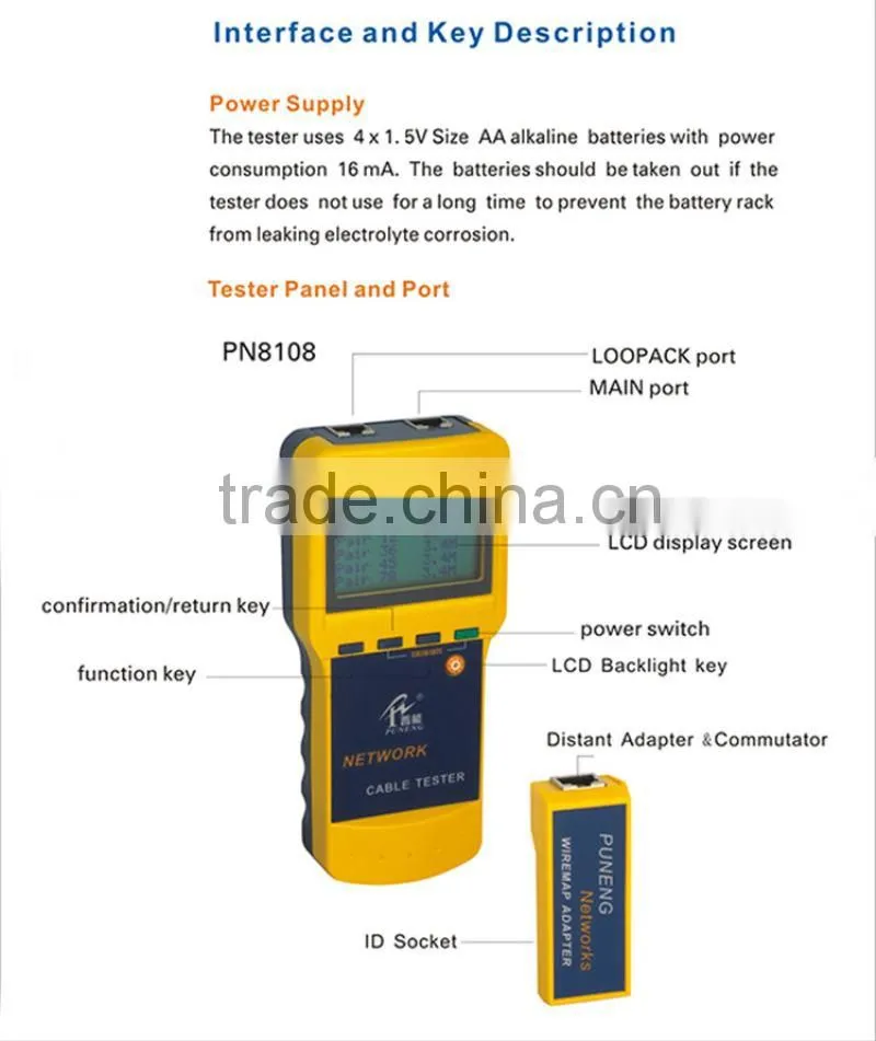 Rohs Certification Hot Sale Utp Lan Cable Tester