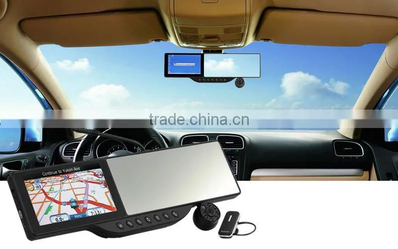 5 inch HD Car DVR with hd 720P and 180 degrees