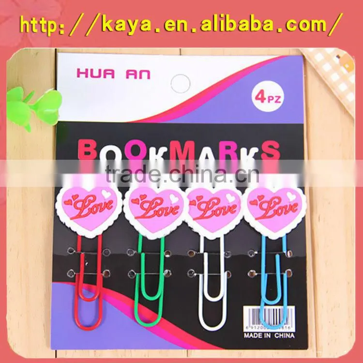 Custom handmade soft pvc 3d bookmark design