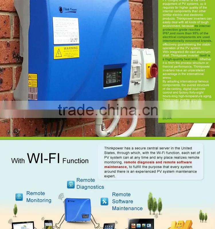 Thinkpower free WIFI monitoring solar grid tied inverter
