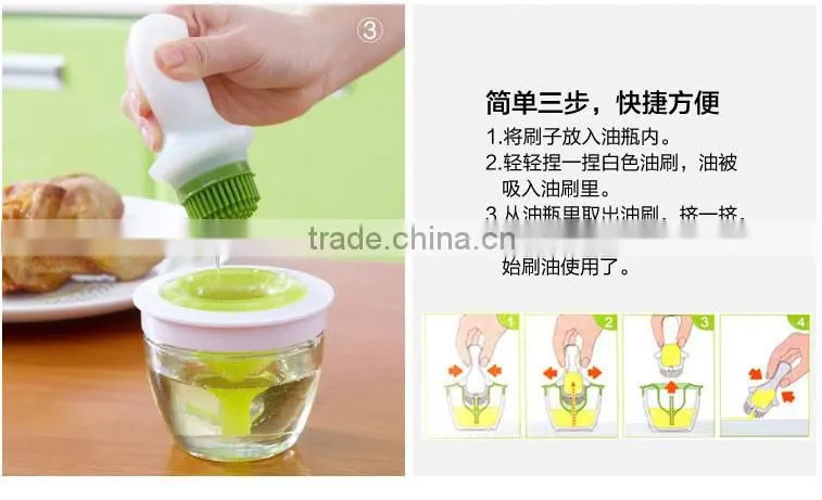 J203 High temperature resistant silicone oil brush for cooking