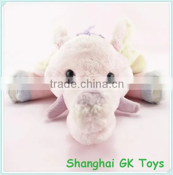 ASTM/EN71 Standards Bell Inside Plush Pink Baby Elephant Toy
