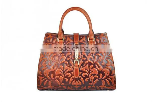 Fashion Trend Elegant Style Genuine Leather Handbag Wholesale