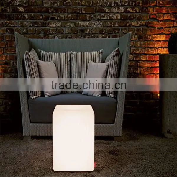 plastic led cube chair outdoor plastic led cube chair wholesale