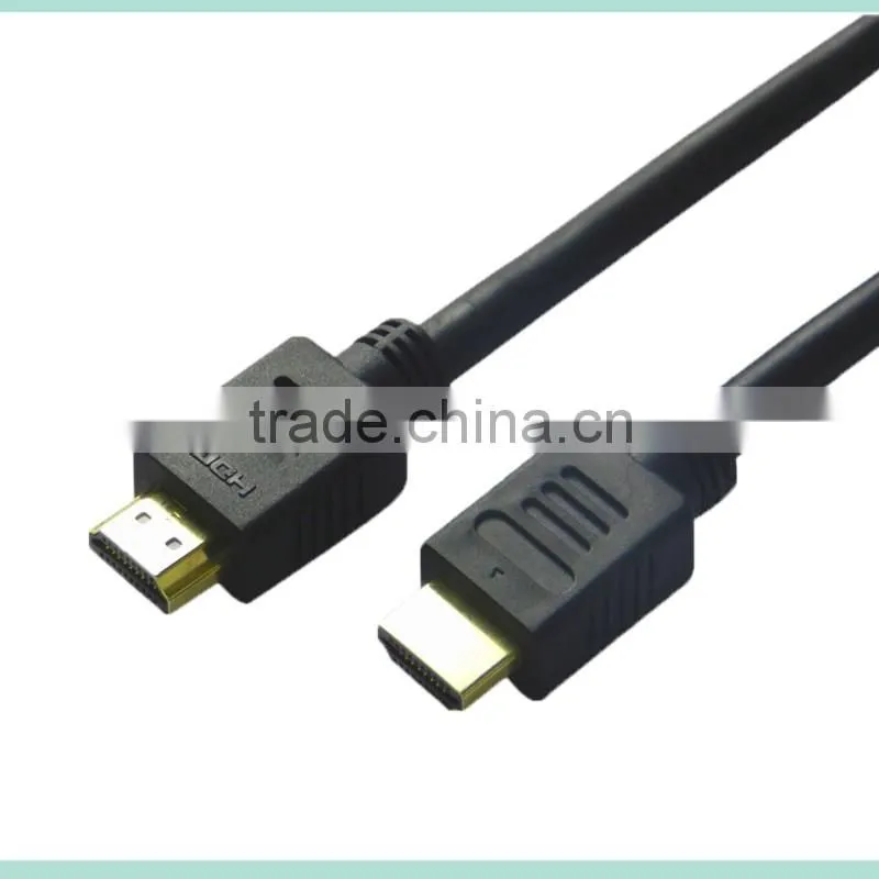 V2.0 Black HDMI Cable with Ethernet and gold connector support 3D and 4K from 0.5-40m