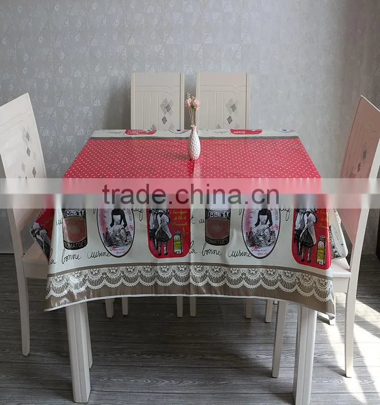 Primitive PVC compound non-woven fabric tablecloth