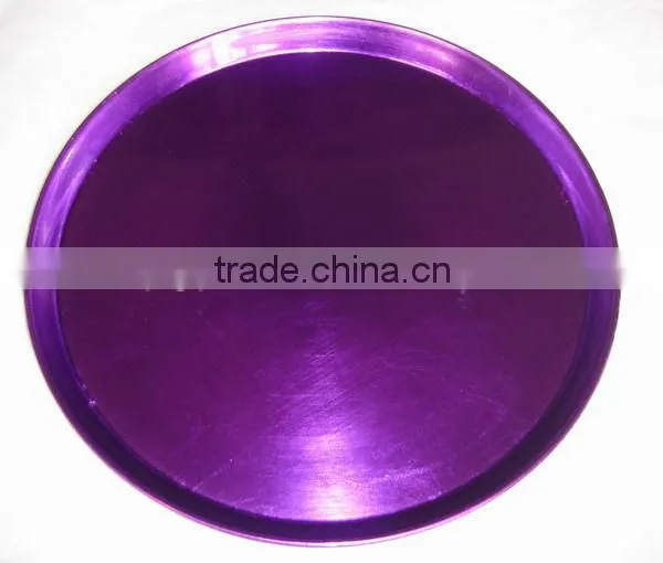 Round Plastic Plate with Foil Finish wholesale