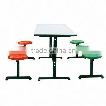 Metal frame dining seats/Plastic dining table,glass top metal frame dining table