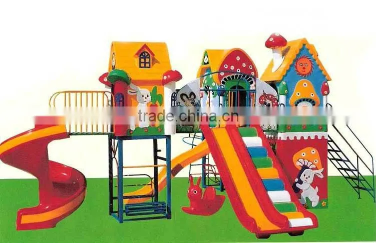 Outdoor Plastic Slide Playground