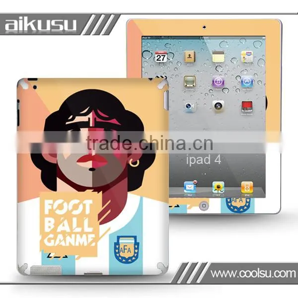 3D Football color printing Skin cover For iPad4 and iPad mini sticker