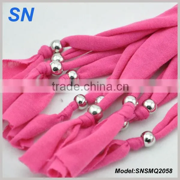 Hot Selling Polyester Alloy Jewelry Beads Pendant Scarf