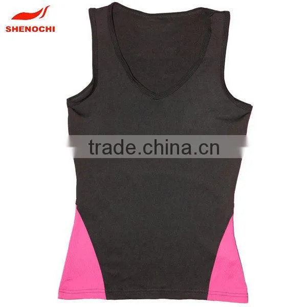 wholesale Ladies Custom Blank polyester Gym Singlets