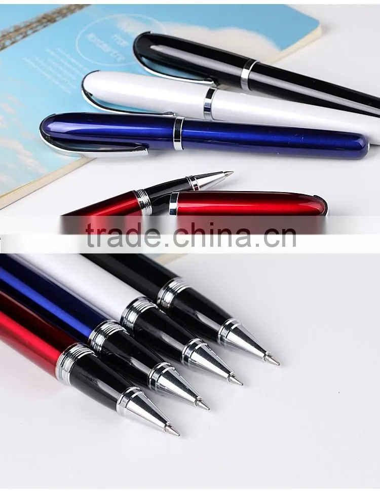 Cheap advertising promotional metal roller pen with logo print high quality promotional roller pen