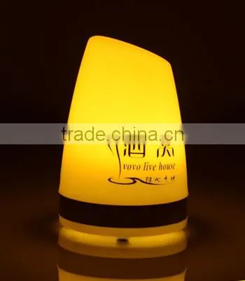 rechargable battery operated wedding party night club bar glowing light up colorful rechargable led table lamp