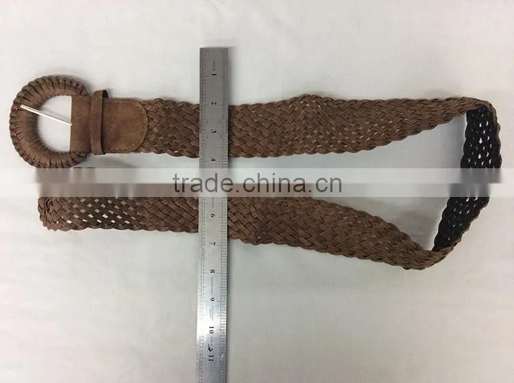 Waxed Cotton String Knitted Belt Women Elastic Belt