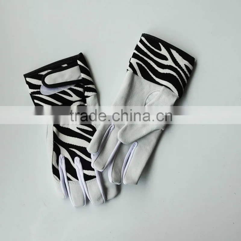 fashion Zebra-stripe custom baseball batting gloves