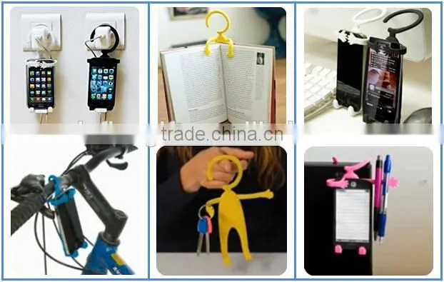 portable fashion adjustable universal silicone smartphone hanger