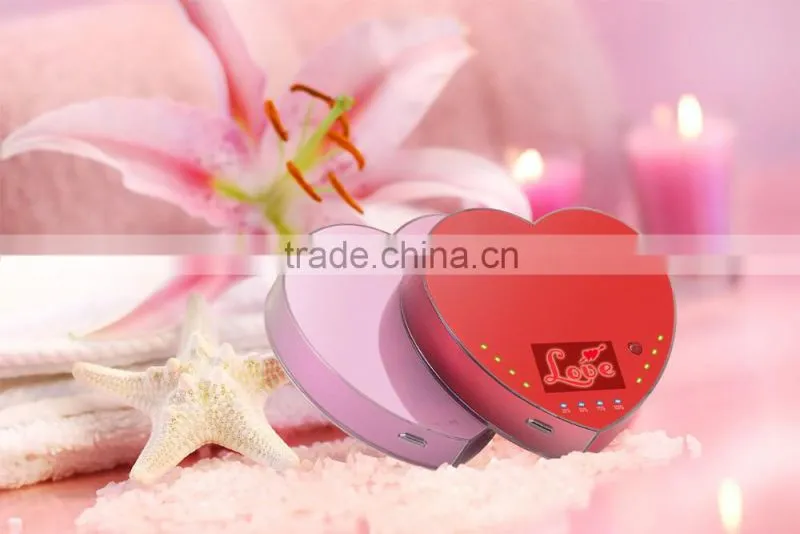 Romantic and lovely wedding charger plates handy power charger for mobile phone 4000mah 4400mah