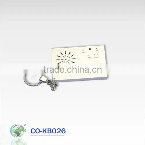 2013 LED and Recordable customer voice keychain for Christmas promotional gift
