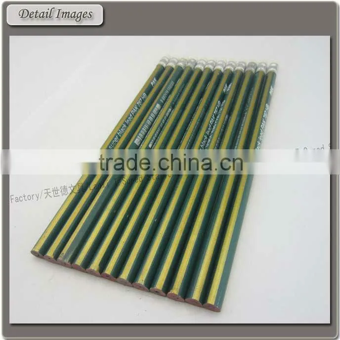 Triangle Stripe HB Pencil With Eraser Head