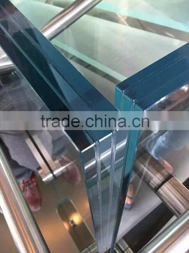 Safety tempered laminated glass for building