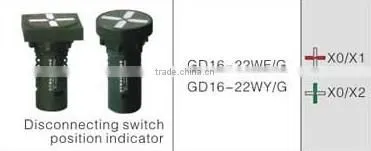 CNGAD Disconnecting switch position indicator lighting(pilot light ,signal lamp)(GD16-22WF/G;GD16-22WY/G)