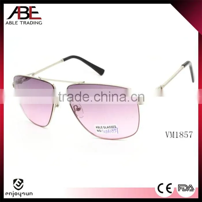 2016 women fashion uv400 lens polarized cheap sun glasses metal sunglasses vogue