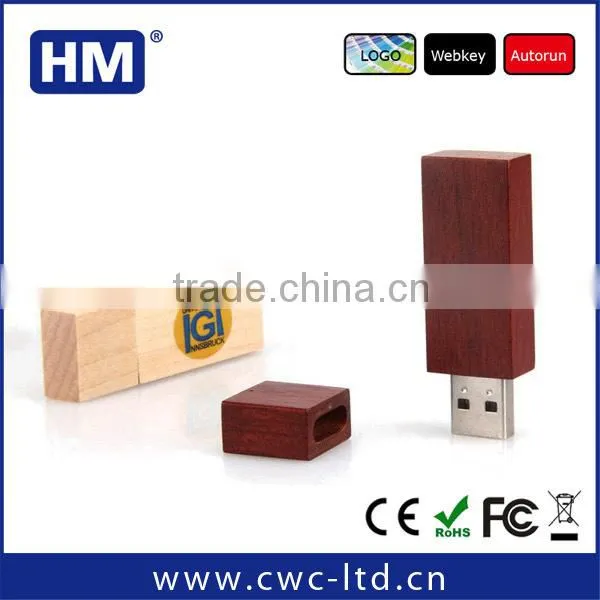 promotional factory supply wood USB 3.0 64gb with high quality 32GB/64GB/128GB choice custom LOGO/Package