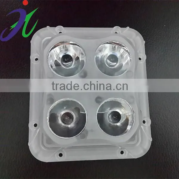 4*1W plastic lens for outdoor landscape LED underground light lens