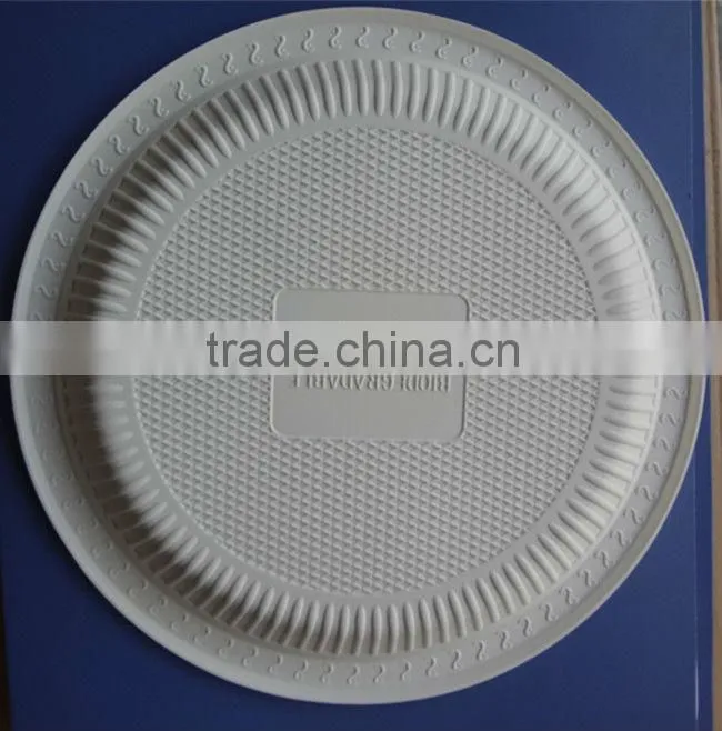 Biodegradable disposable 10inch plate with 3 compartments Bio tableware