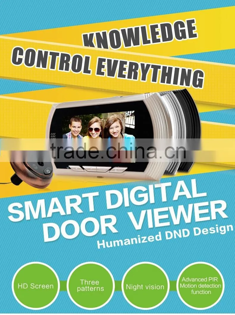 4.3" digital video peephole door camera,digital peephole camera,digital peephole door viewer