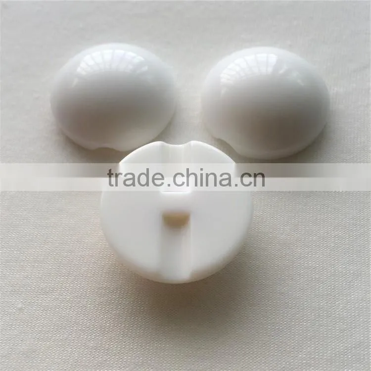 Hot design fashion white plastic sew tuggle button