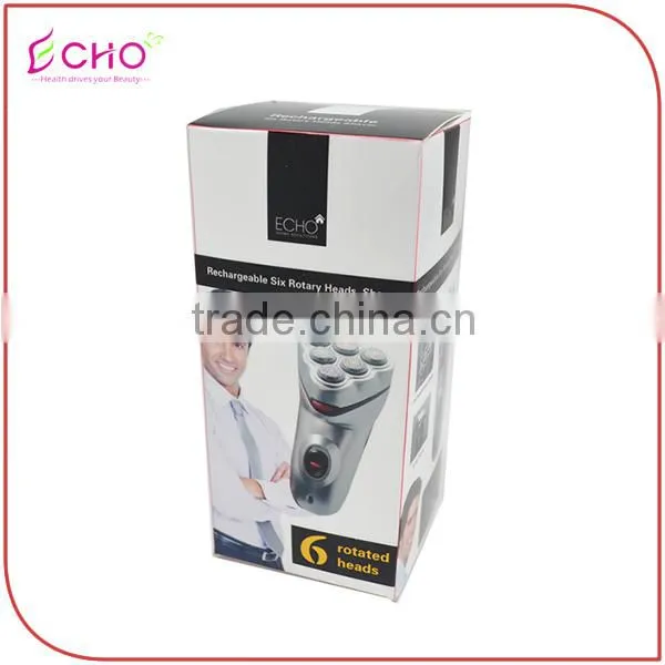 Electric Rechargeable Cordless Six Heads Rotary Shaver Razor